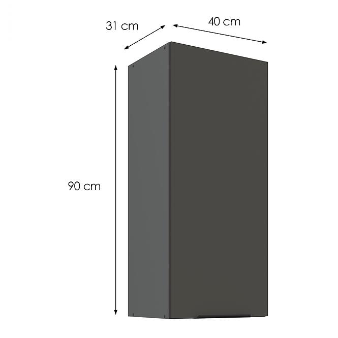 Kuchynská skrinka Aria-GR/ANT anti fingerprint 40G-90 1F,3