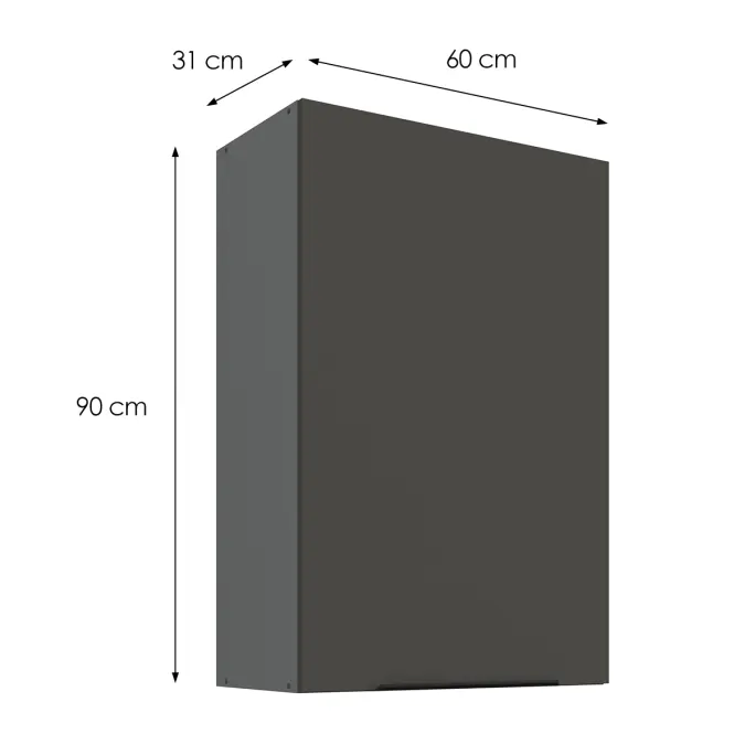 Kuchynská skrinka Aria-GR/ANT anti fingerprint 60G-90 1F