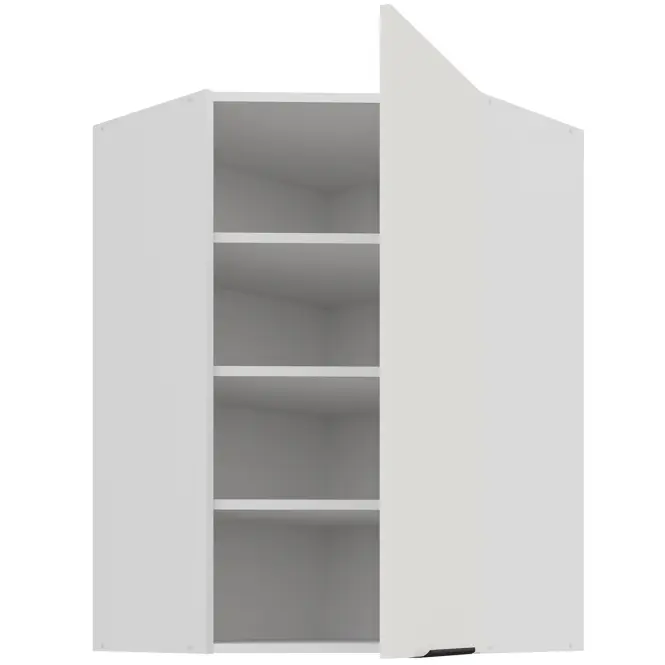 Kuchynská skrinka Aria-WH/WH anti fingerprint 60X60 GN-90 1F (45°)