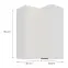 Kuchynská skrinka Aria-WH/WH anti fingerprint 60X60 GN-90 2F (90°),3