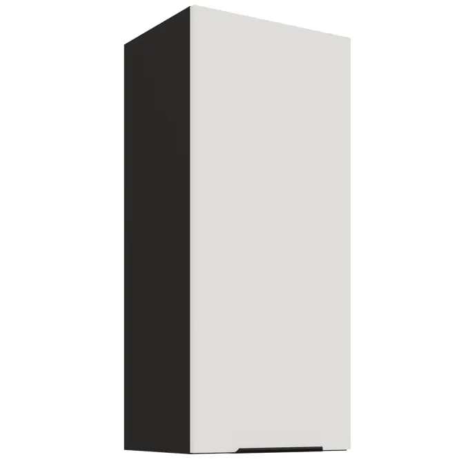 Kuchynská skrinka Aria-WH/BL anti fingerprint 40G-90 1F