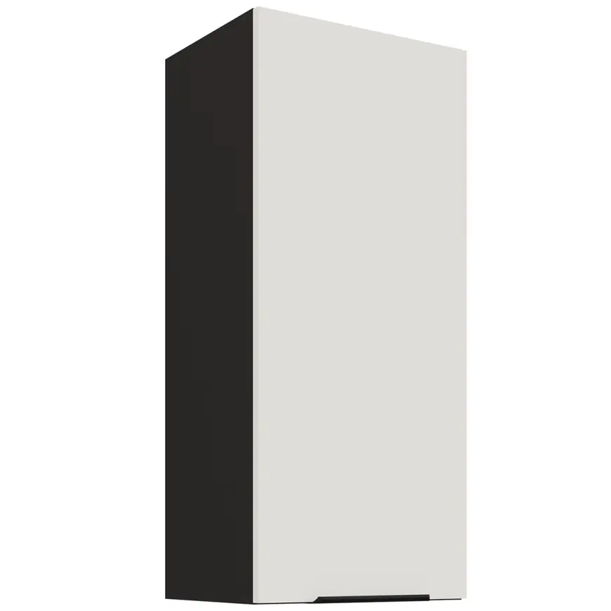 Kuchynská skrinka Aria-WH/BL anti fingerprint 40G-90 1F