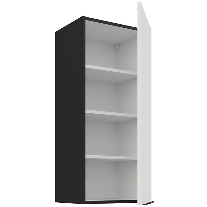 Kuchynská skrinka Aria-WH/BL anti fingerprint 40G-90 1F