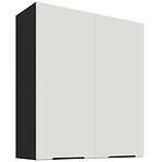 Kuchynská skrinka Aria-WH/BL anti fingerprint 80G-90 2F