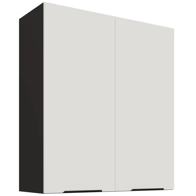 Kuchynská skrinka Aria-WH/BL anti fingerprint 80G-90 2F