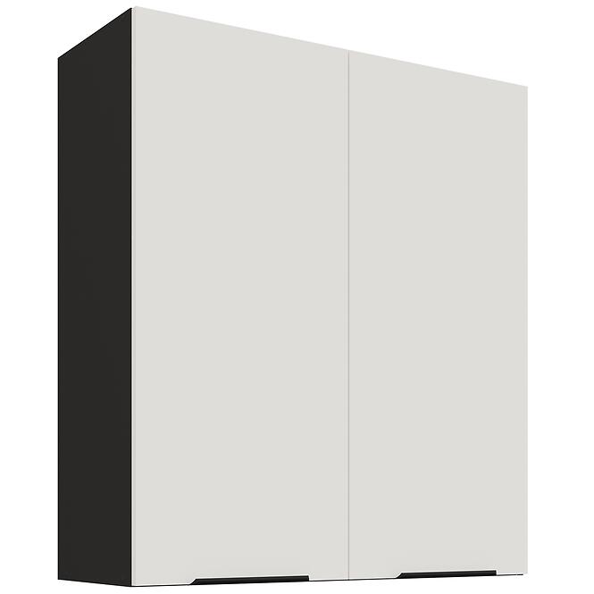 Kuchynská skrinka Aria-WH/BL anti fingerprint 80G-90 2F