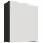 Kuchynská skrinka Aria-WH/BL anti fingerprint 80G-90 2F