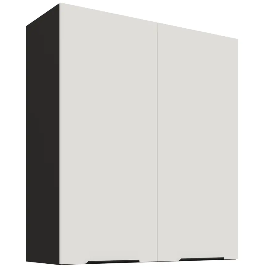 Kuchynská skrinka Aria-WH/BL anti fingerprint 80G-90 2F