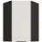 Kuchynská skrinka Aria-WH/BL anti fingerprint 60X60 GN-90 1F (45°)