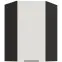 Kuchynská skrinka Aria-WH/BL anti fingerprint 60X60 GN-90 1F (45°)