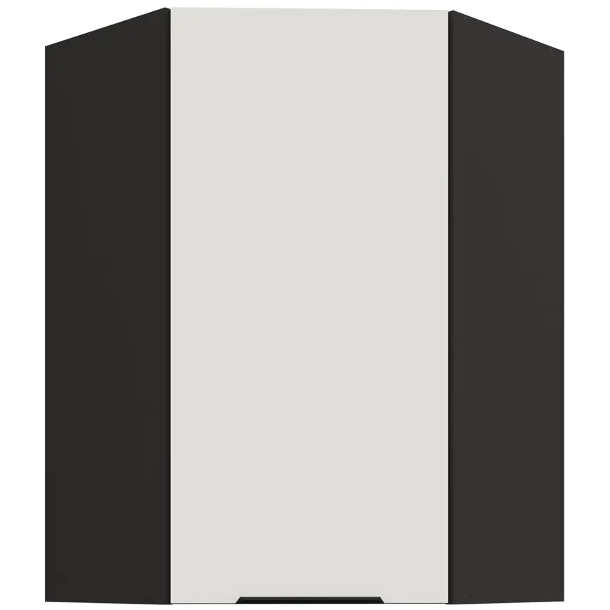 Kuchynská skrinka Aria-WH/BL anti fingerprint 60X60 GN-90 1F (45°)
