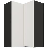 Kuchynská skrinka Aria-WH/BL anti fingerprint 60X60 GN-90 2F (90°)