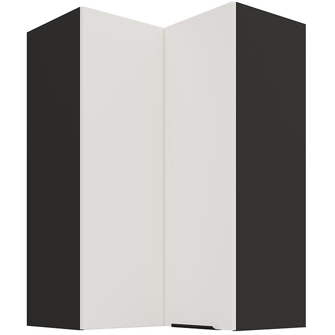 Kuchynská skrinka Aria-WH/BL anti fingerprint 60X60 GN-90 2F (90°)