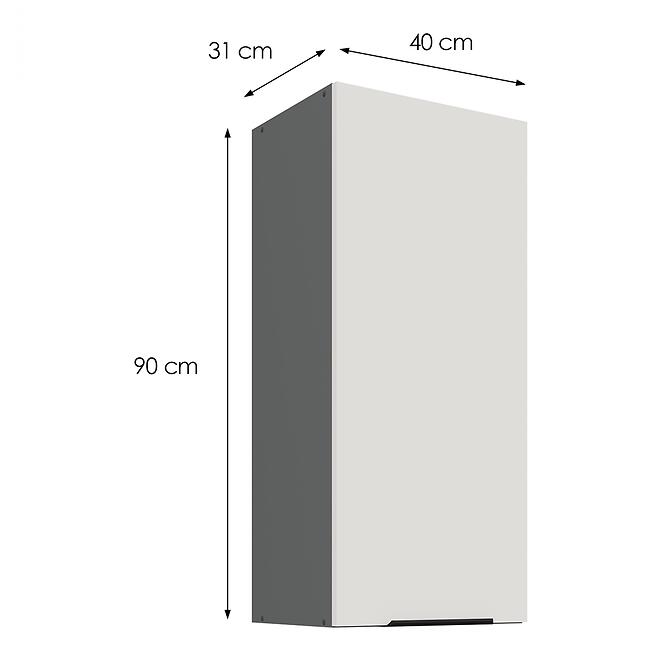 Kuchynská skrinka Aria-WH/ANT anti fingerprint 40G-90 1F