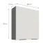 Kuchynská skrinka Aria-WH/ANT anti fingerprint 80G-90 2F,3