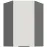 Kuchynská skrinka Aria-WH/ANT anti fingerprint 60X60 GN-90 1F (45°)