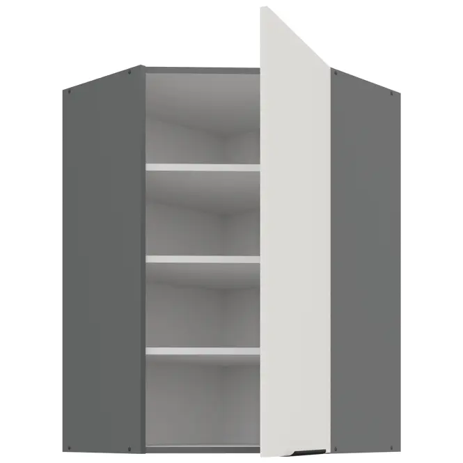 Kuchynská skrinka Aria-WH/ANT anti fingerprint 60X60 GN-90 1F (45°)