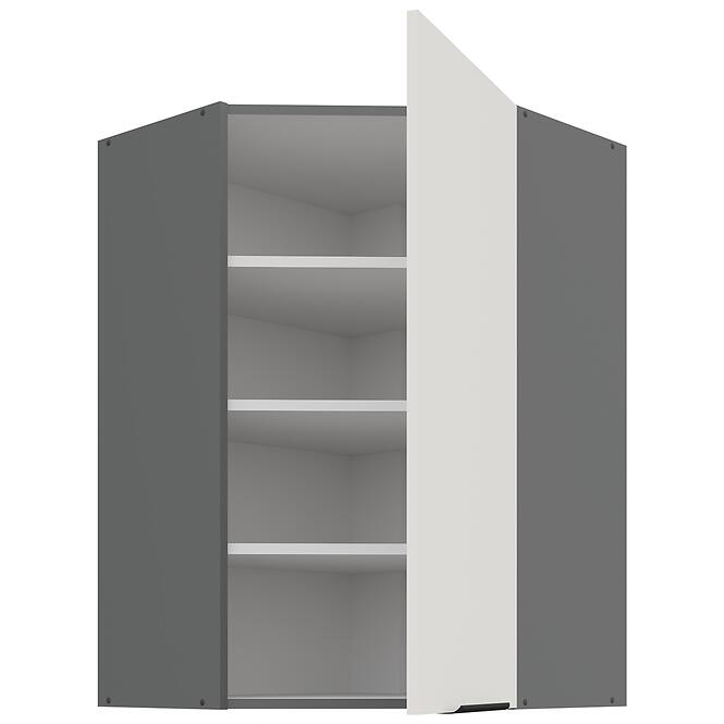 Kuchynská skrinka Aria-WH/ANT anti fingerprint 60X60 GN-90 1F (45°),2