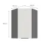Kuchynská skrinka Aria-WH/ANT anti fingerprint 60X60 GN-90 1F (45°),3