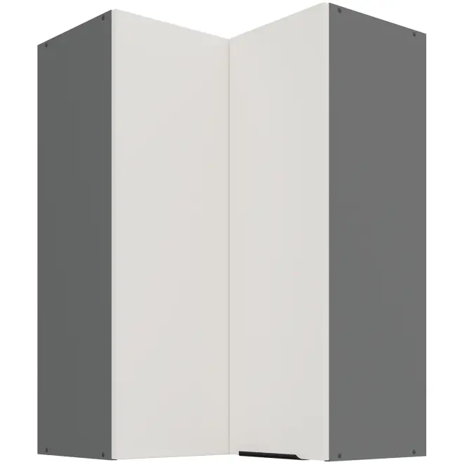 Kuchynská skrinka Aria-WH/ANT anti fingerprint 60X60 GN-90 2F (90°)