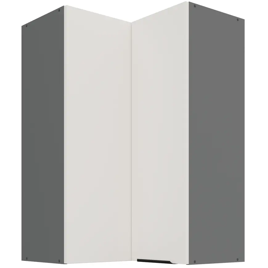 Kuchynská skrinka Aria-WH/ANT anti fingerprint 60X60 GN-90 2F (90°)