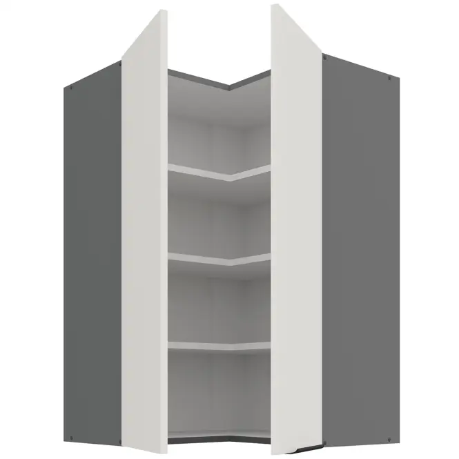 Kuchynská skrinka Aria-WH/ANT anti fingerprint 60X60 GN-90 2F (90°)