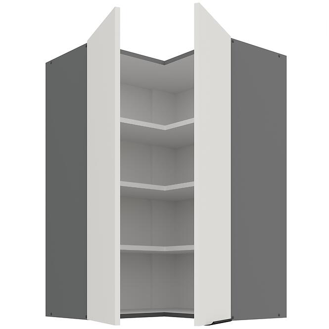 Kuchynská skrinka Aria-WH/ANT anti fingerprint 60X60 GN-90 2F (90°)