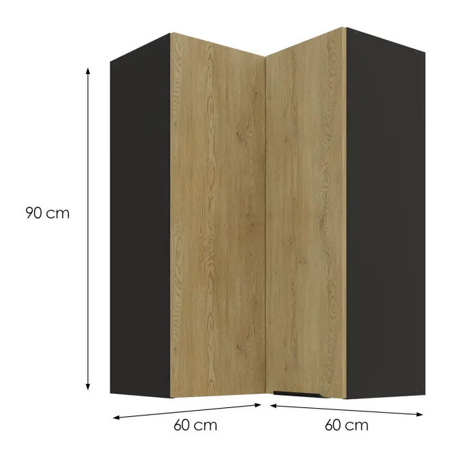 Kuchynská skrinka Cremona BL 60X60 GN-90 2F (90°)