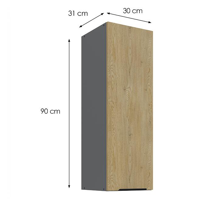 Kuchynská skrinka Cremona ANT 30G-90 1F,3