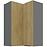 Kuchynská skrinka Cremona ANT 60X60 GN-90 2F (90°)