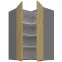 Kuchynská skrinka Cremona ANT 60X60 GN-90 2F (90°),2