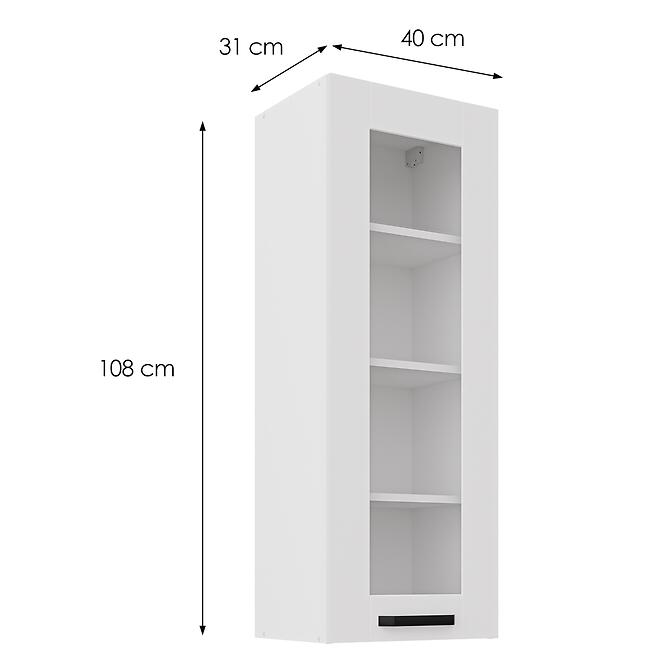Kuchynská skrinka Luna biela mat/biela 40GS-108 1F