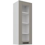 Kuchynská skrinka Luna claygrey/biela 40GS-108 1F