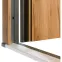 Dvere vchodové Neptun 90 L orech čierna inox/grafitové,3