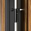 Dvere vchodové Neptun 90 L orech čierna inox/grafitové,5
