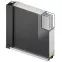 Dvere vchodové Neptun 90 P antracit čierna inox/grafitové,7