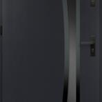 Dvere vchodové Asteria 90 L antracit čierna inox/grafitové
