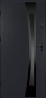 Dvere vchodové Asteria 90 L antracit čierna inox/grafitové