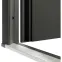 Dvere vchodové Asteria 90 L antracit čierna inox/grafitové,3