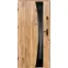 Dvere vchodové Asteria 90 L dub sonoma čierna inox/grafitové
