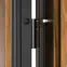 Dvere vchodové Asteria 90 L dub sonoma čierna inox/grafitové,5