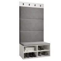 Predsieňový nábytok Miro biela panel sivý