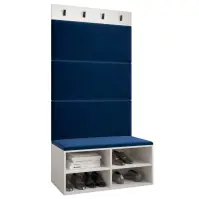 Predsieňový nábytok Miro biela panel modrá