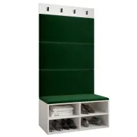 Predsieňový nábytok Miro biela panel zelená