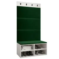 Predsieňový nábytok Miro biela panel zelená
