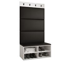 Predsieňový nábytok Miro biela panel čierna eco