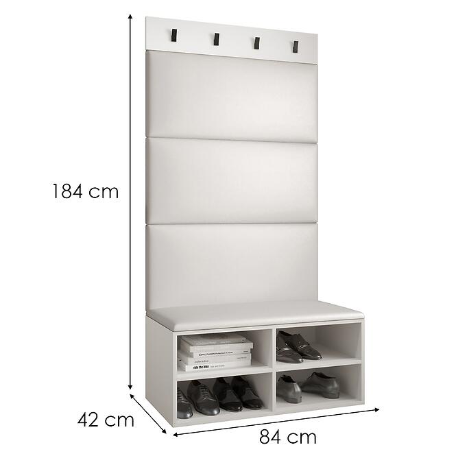 Predsieňový nábytok Miro biela panel biela eco
