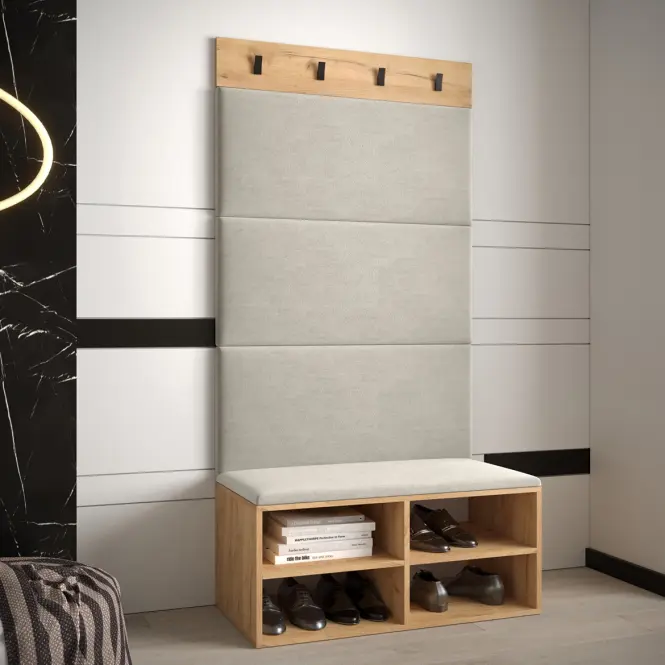Predsieňový nábytok Miro dub craft panel béžová