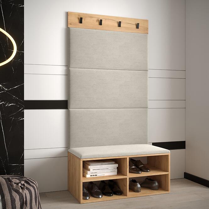 Predsieňový nábytok Miro dub craft panel béžová