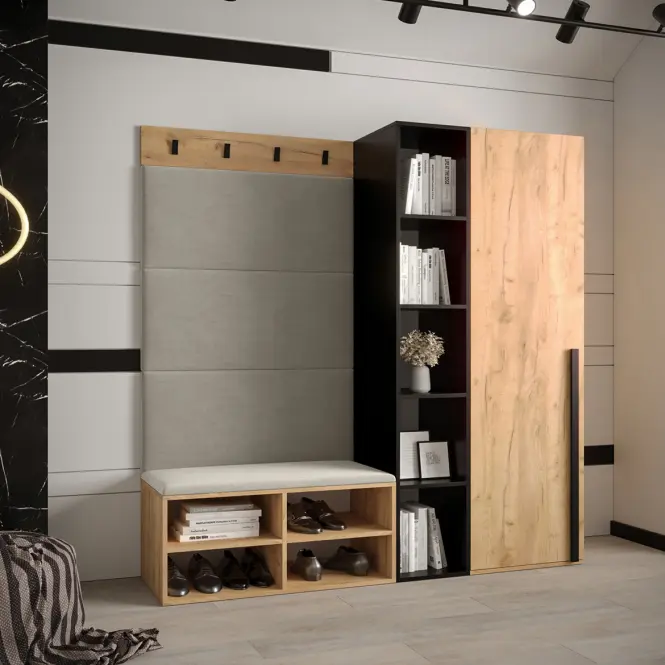 Predsieňový nábytok Miro dub craft panel béžová
